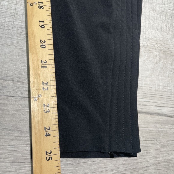Athleta Uptown Ankle Pants Women's 2P Petite Black Pockets Office Casual Zipper - Picture 9 of 13